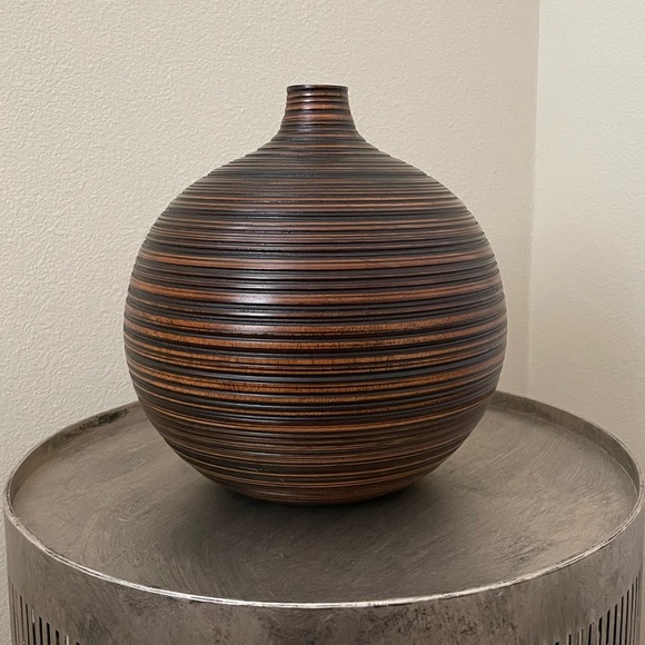 Z Gallerie Accents Z Gallerie Wood Decorative Vase Size X10 Poshmark